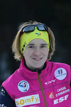 Anaïs Bescondová během světového poháru v italské Anterselvě v sezóně 2010/11