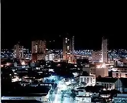 noční pohled na město