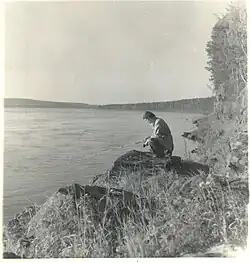 Řeka Angara před napuštěním Bogučanské přehradní nádrže