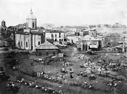 Trh s květinami v Bukurešti