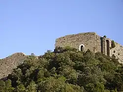 Severozápadní roh hradu Termes