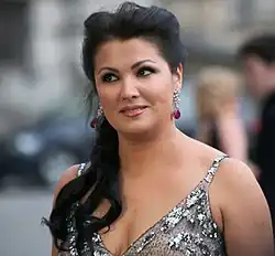 Anna Netrebko na udílení cen Romy 2013