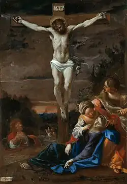 Annibale Carracci, olej na plátně, Crucifixion