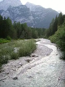 údolí řeky Ansiei