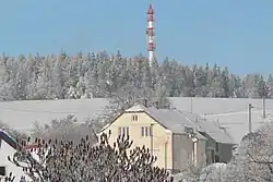 Vysílač Hůrka (ještě bez televizní antény)