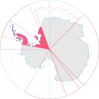Poloha Britského antarktického území
