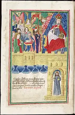 Jan Žižka v nebi jako klíčník, fol. 5v