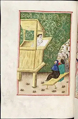 Mistr Jan Hus na kazatelně, fol. 37v