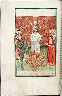 Upálení M. Jeronýma Pražského, fol. 38v