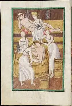 Mniši v lázni, fol. 78v
