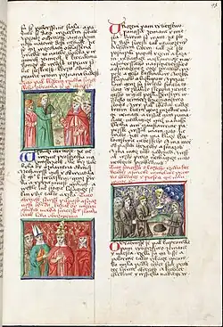 Ilustrace v textu Hádání Chytrosti s Upřímností, fol. 93r