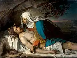 Pieta (olej na plátně)