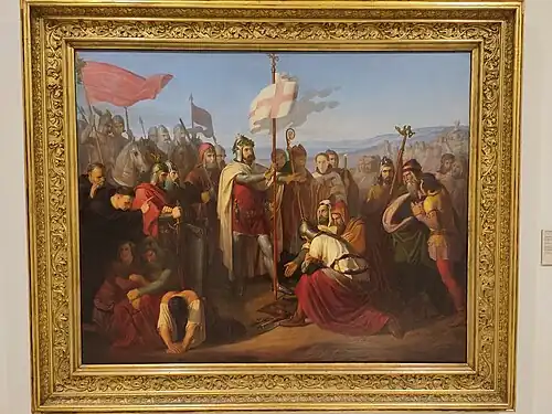 Přemysl Otakar II. křtí Prusy roku 1254