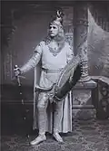 Antonín Vávra jako Lohengrin v opeře Lohengrin (1885)