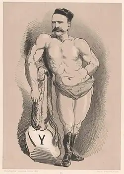 poslanec Říšské rady Anton Ryger na dobové politické karikatuře