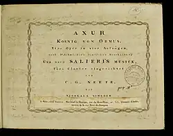 Titulní list klavírního výtahu opery