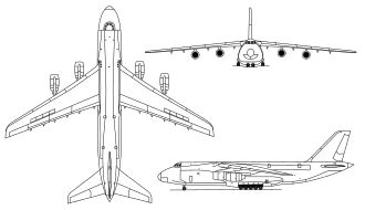 Výkres letounu An-124