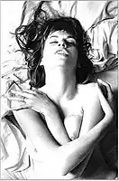 Anya, photodrama (1962), „Der Weltausstellung der Photographie“, 1970. Leica M3, Summicron 50 mm, f: 2, elektronický blesk Balcar 1 000 wattů. Aplikace psychoanalytické techniky fotodramy.