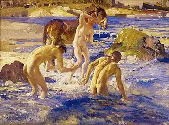 Anzacs Bathing in the Sea (Koupání v moři)