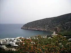 vesnice Apollonas na Naxosu