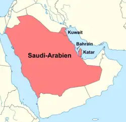 Apoštolský vikariát Severní Arábie na mapě