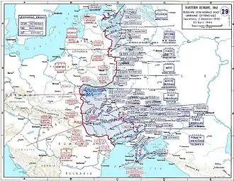 Sovětský postup během operace