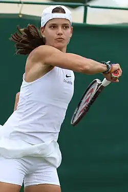 Emiliana Arangová ve Wimbledonu 2023