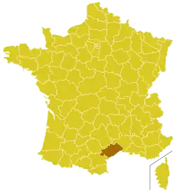Arcidiecéze montpellierská na mapě