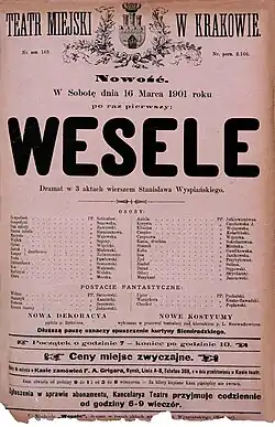 Plakát ke světové premiéře z roku 1901