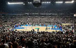Partizan ve Štark Areně proti Panathinaikosu roku 2009