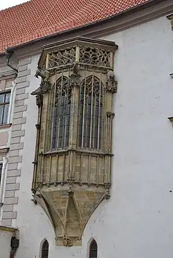 Pozdně gotický arkýř kaple sv. Jeronýma