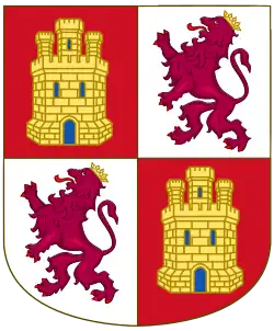 Kastílie a León (špan. castilla = hrad, león = lev)