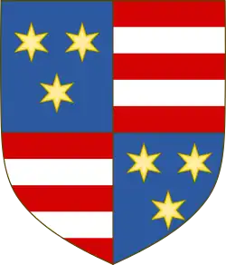 Erb celjských hrabat z kroniky Ulricha Richentala