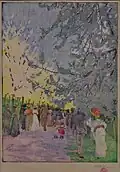 Arnošt Hofbauer Roztocká alej (linoryt, 1910)
