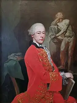 Portrét hraběte Arnošta Kryštofa z Kounic (Franz Lindner, 1770, zámek Slavkov)