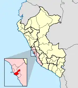 Arcidiecéze limská na mapě