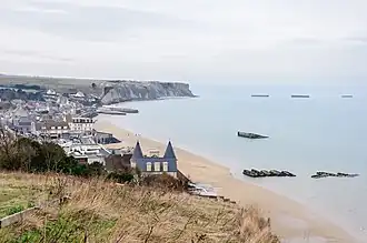 Umělý přístav v Arromanches-les-Bains