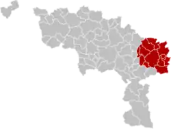 Arrondissement Charleroi Rozloha: 554,55 km² Počet obyvatel: 421 801 Počet obcí: 14