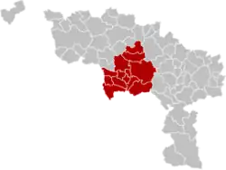 Arrondissement Mons Rozloha: 583,99 km² Počet obyvatel: 249 500 Počet obcí: 13