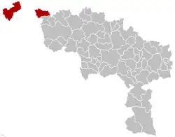 Arrondissement Mouscron Rozloha: 101,17 km² Počet obyvatel: 70 387 Počet obcí: 2