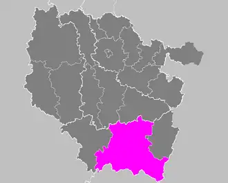 Arrondissement Épinal na mapě Lotrinska