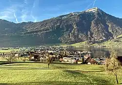 Arth s horou Rigi v pozadí