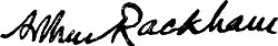 Arthur Rackham – podpis