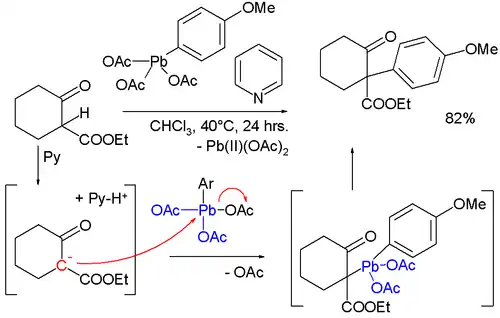 C-alkylace p-methoxyfenyloctanu olovičitého