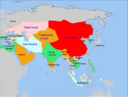 Turko-mongolské státy Zlatá Horda a Čagatajský chanát
