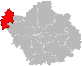 Kanton na mapě departementu Aube