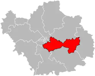 Kanton na mapě departementu Aube