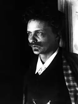 August Strindberg, autoportrét, c. 1900