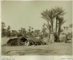 Beduínský stan, Biskra, 1880