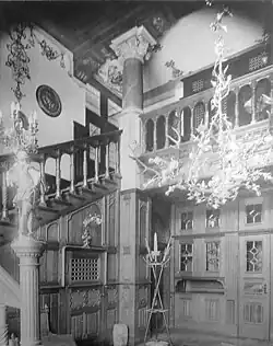 James Aurig: Interiér drážďanského letohrádku, zničen 1945